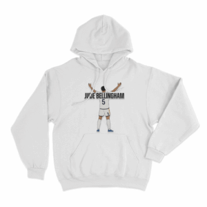 Jude Bellingham 5 Unisex Hoodie White
